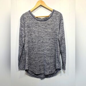 Athleta Breezy Stripe Top Size Medium Gry‎ Stripe Performance Yoga